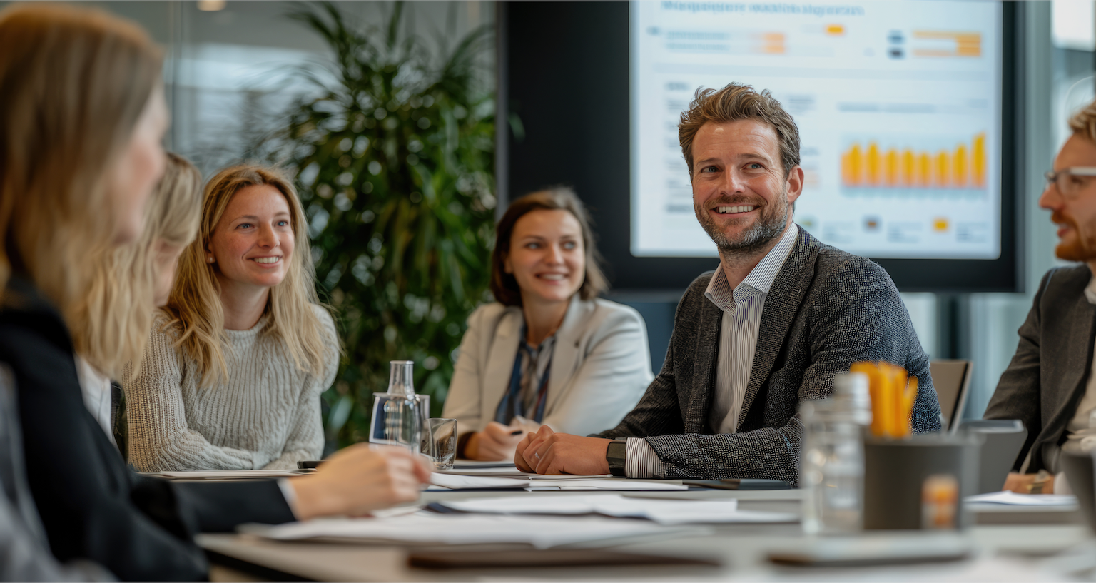 Small business team meeting about cloud security strategy with Mentis Group